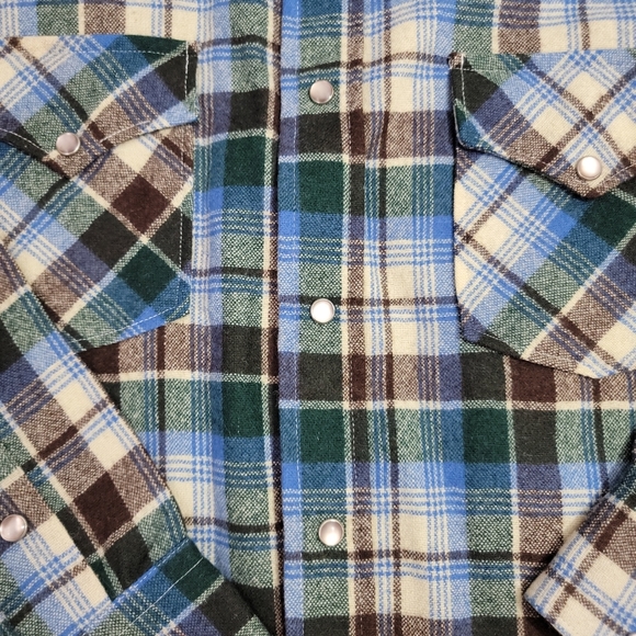 NWOT RARE Vintage Men's Size S Pendleton Wool Flanmel Shirt Made In USA - Picture 2 of 7